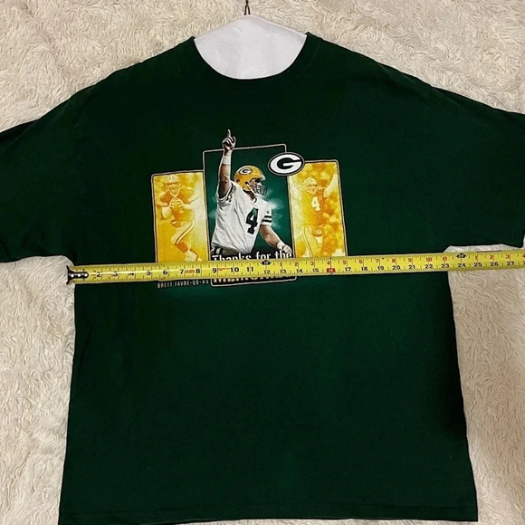Green Bay Packers NFL Brett Favre #4 Thanks for the Memories TShirt Mens XL - Picture 5 of 7